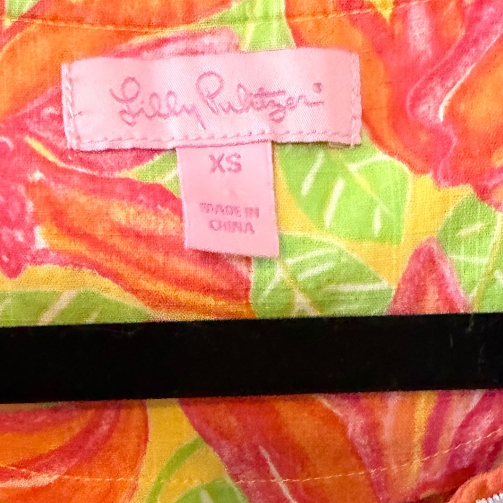 Lilly Pulitzer Pink and Orange Floral Dress - Picture 5 of 8